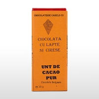  Tabletă de ciocolată cu lapte și cireșe  