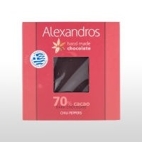  Tabletă de ciocolată neagră cu ardei iute