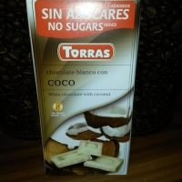  Ciocolată albă cu cocos, fără gluten