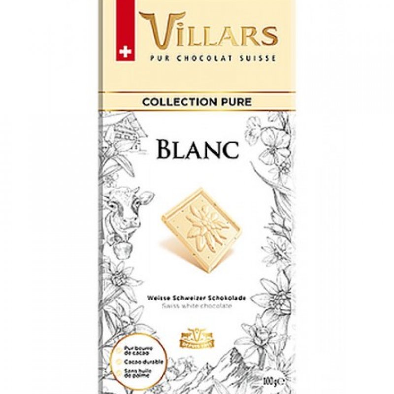  Ciocolată Villars Pure Albă cu vanilie