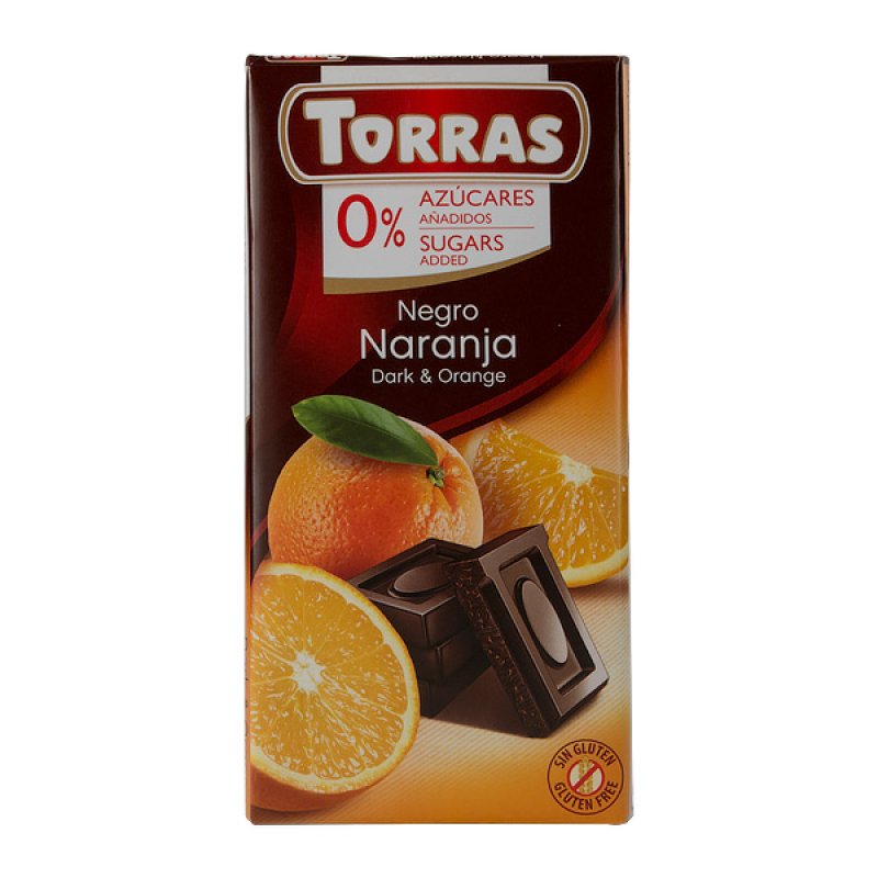  Tabletă neagră cu portocale fără zahăr 