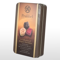  Ciocolată belgiană asortată în cutie metalică Pralibel