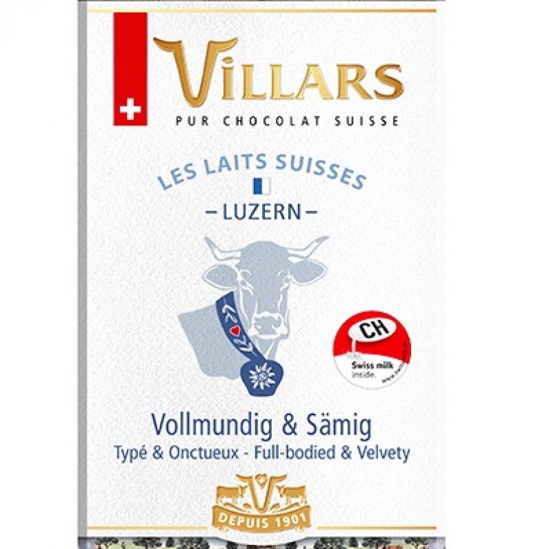  Tabletă de ciocolată Villars lait de Luzern
