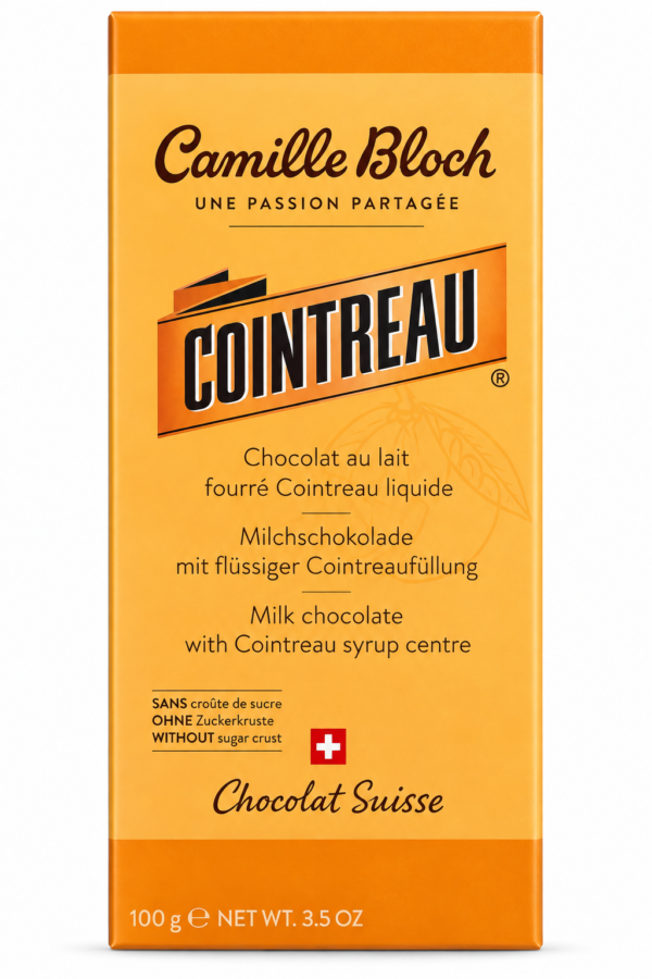 Tabletă De Ciocolată Elvețiană Camille Bloch Cu Conținuț De Lichior Cointreau 100G