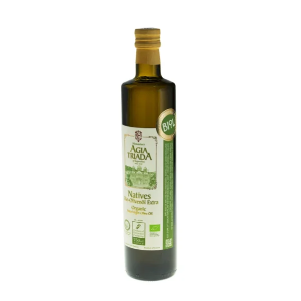 Ulei de măsline extra-virgin BIO Mânăstirea Sfânta Treime (Creta), 750 ml. (sticlă)