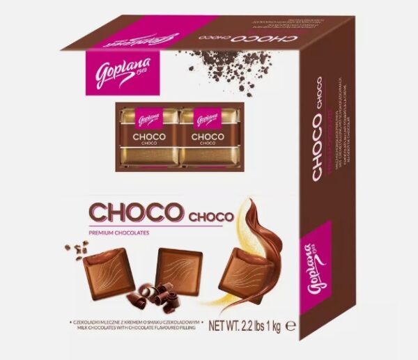 Praline de ciocolată cu lapte și cremă de ciocolată ușor alcoolizată
