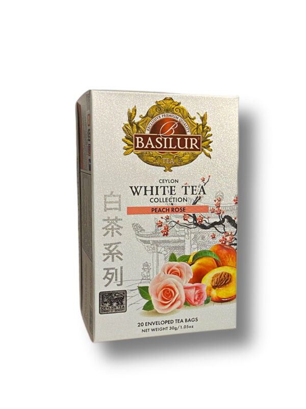 White tea piersică și trandafir, 20 pliculețe