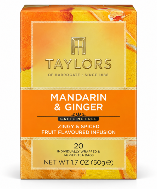 Infuzie de mandarine și ghimbir Taylors of Harrogate – 20 pliculețe, 50 g